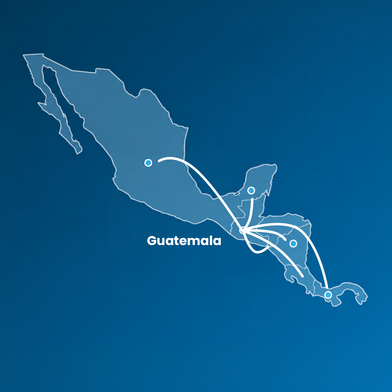 Mapa de cobertura SILES México y Centroamérica